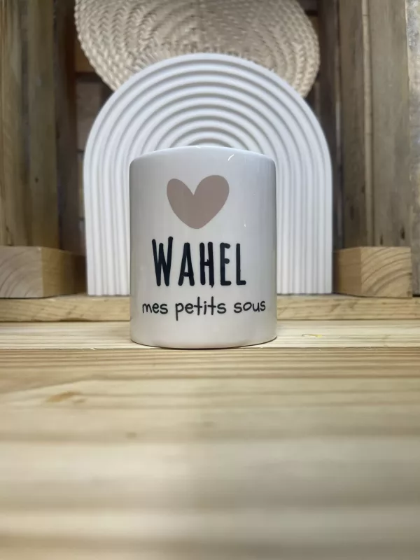 tirelire personnalisée