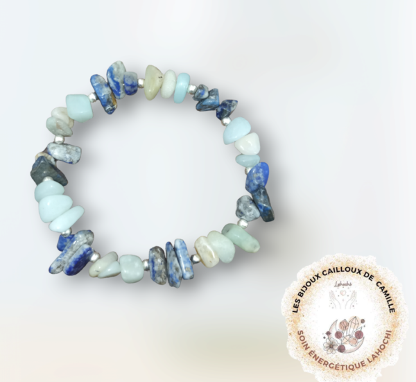 Bracelet Sérénité Sodalite et Amazonite